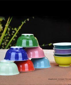 RYEI53_Different color solid color ceramic soup bowl