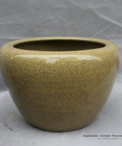 RYHD25_20.8″ Crackle glazed ceramic planters
