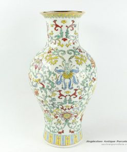 RYHH26_H15.3″ White Floral hand painted jingdezhen porcelain sales vases