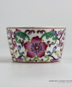 RYIC31-G_Fancy famille rose hand paint floral tea cups