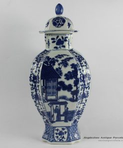 RYJF38_Blue White chinese export porcelain Vase