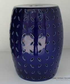 RYNQ151_Pierced solid color modern ceramic counter stool