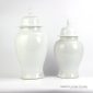 RYNQ191_Pure white porcelain candle jar set of two