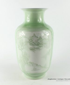 RYNT20_H11.5″ wholesale Porcelain craft flower vase