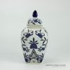 RYPU28_Dark blue Moroccan ceramic fancy jar