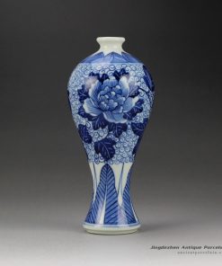 RYQA07-A_Small ceramic vase hand painted floral pattern