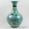 RYRK18_h15″ Qing dynasty artifacts Porcelain Vase, blue famille rose hand painted lions