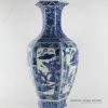 RYTM13_H15.5″ Blue white landscape vase home decoration items