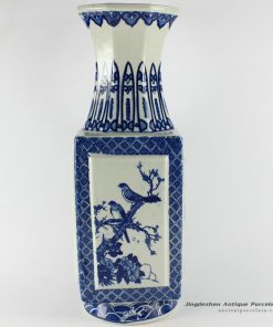 RYTM18_15″ Blue white antique home decoration porcelain vase