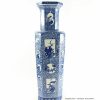 RYTM30_h22″ wholesale blue and white flower vases