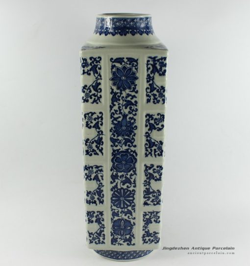 RYTM41_h19.5″ wholesale blue and white flower ceramic vase