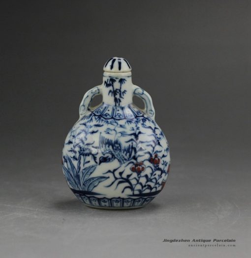 RYUD01-B_Porcelain Blue and White Snuff Bottle