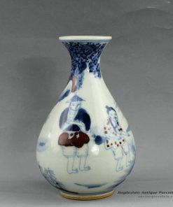 RYUD05_Hand painted Jingdezhen ceramic blue white small vases