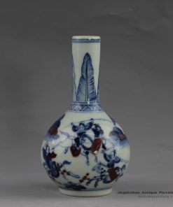 RYUD09_Jingdezhen hand painted traditional pattern ceramic blue white small vases