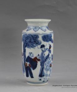 RYUD11_Jingdezhen ancients pattern ceramic blue white small vases