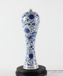 RYUJ16_oriental blue and white flower cheap vase