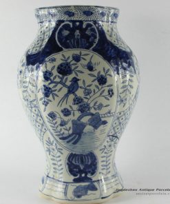 RYUV07_H31 Chinese Blue and White Ceramic Vase