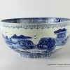 RYUV12_12.4″ Blue and white ceramic bowls landscape design