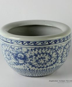 RYUV14_Blue white floral design ceramic bowls