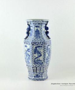 RYUV15_Blue white ceramic vases