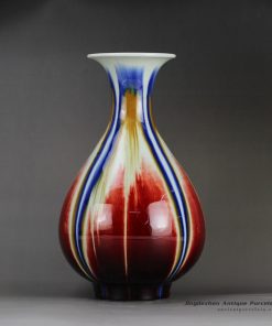 RYVZ 14_transmutation glazed open mouth modern flower vase