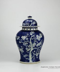 RYWG01_Blue and White Plum Blossom Ceramic Containers Jars