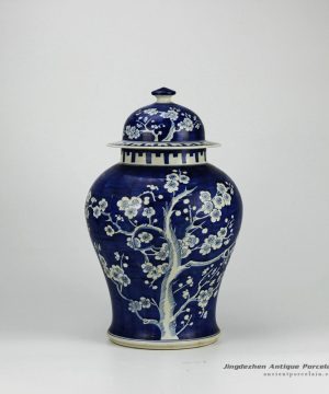 RYWG01_Blue and White Plum Blossom Ceramic Containers Jars