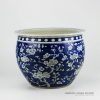 RYWG06_High quality hand painted blue and white plum blosoom ceramic outdoor planters