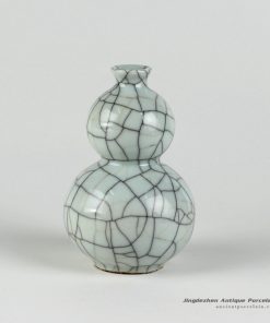 RYXC18-c_H6″ Gourd shape small porcelain crackle vases