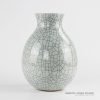 RYXC35_Fashionable crackle surface design elegant water drop shape ceramic flower vase