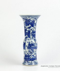 RYXN18_Graceful China supplier hand paint floral pattern trumpet vase