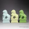 RYXP21-C_Solid color chinaware lion figurine
