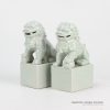 RYXP21-G_Celadon ceramic lion statue