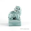 RYXZ13_Celadon green glaze crouching lion porcelain statue online sale