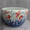 RYYY25_D20.5″ Jingdezhen Hand painted ceramic Bowl grass design