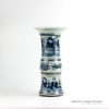 RYZK10_New arrival blue and white hand paint ancient Chinese figure pattern unique ceramic vase