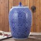 RZAP03-B_Blue and white moistureproof oil barrel ceramic huge jar