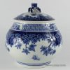 RZB02_H8.2″ jingdezhen blue and white floral porcelain Tea Jar