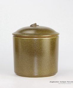 RZBY02_Tea dust glazed lite simple life large porcelain tin jar