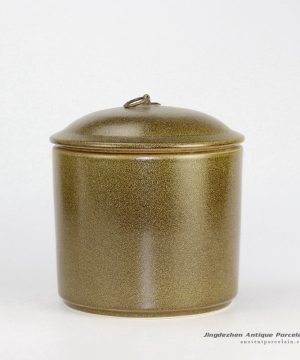 RZBY02_Tea dust glazed lite simple life large porcelain tin jar