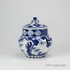 RZBo01_ Hand paint blue and white Japanese style tea jar
