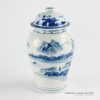 RZCC11_Art decor hand paint mountain and river pattern ceramic ginger jar