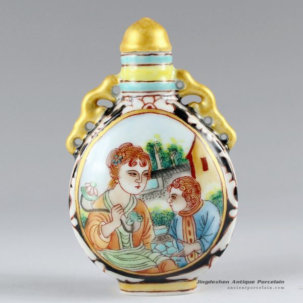 RZCH04_Hand painted Ceramic Snuff Bottle