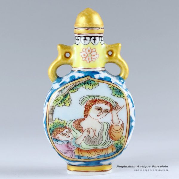 RZCH06_Hand painted Chinese Snuff Bottle