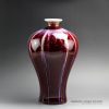 RZCN01-B_12″ High temperature Transmutation Glazed Red Ceramic Vase