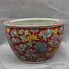 RZCX06_Red famille rose ceramic fish bowls floral design