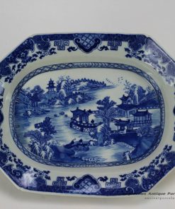 RZDA07_Hand made Blue and White Plate