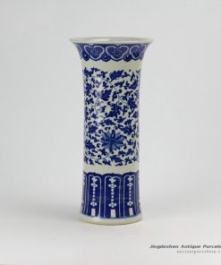 RZDA12_H15.7inch Hand Painted Blue and White Flower Vases