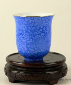 RZDD01_Hand needle painted Jingdezhen porcelain tea cups different colors