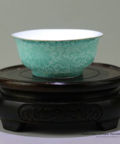 RZDD03_Hand needle painted Jingdezhen porcelain tea cups blue